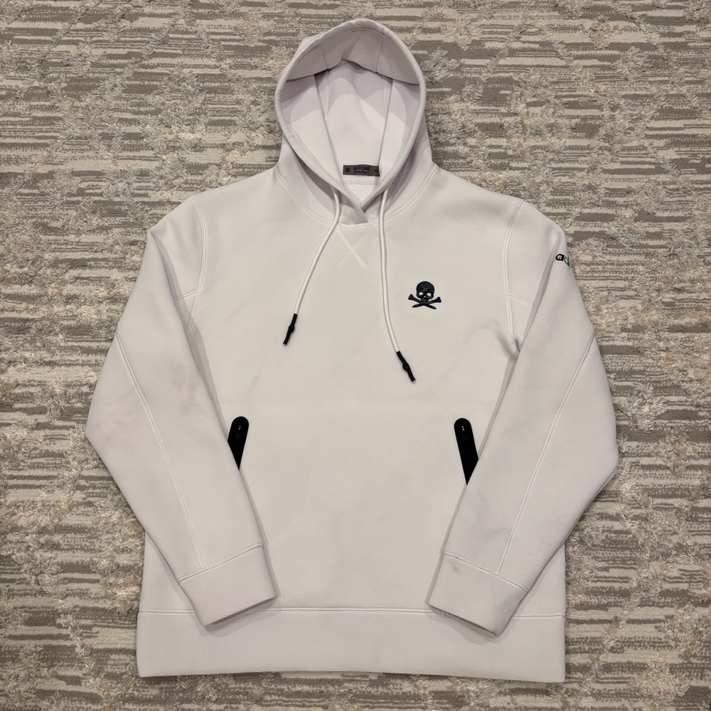 G/FORE White Hoodie with Skull Emblem